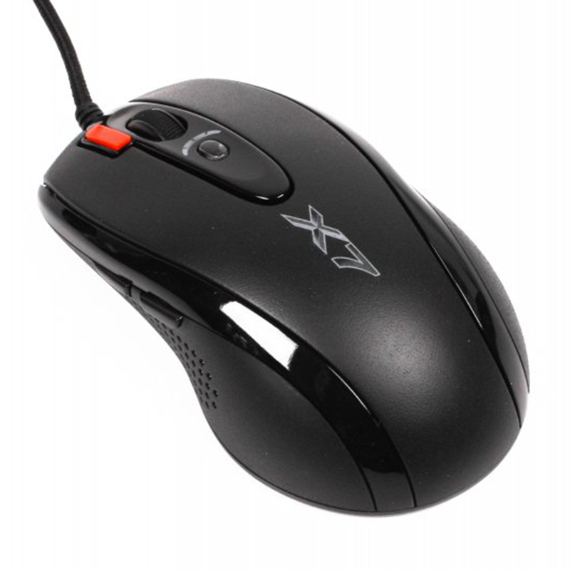 Миша USB ігрова Oscar чорна A4Tech (X-718BK USB (Black)
