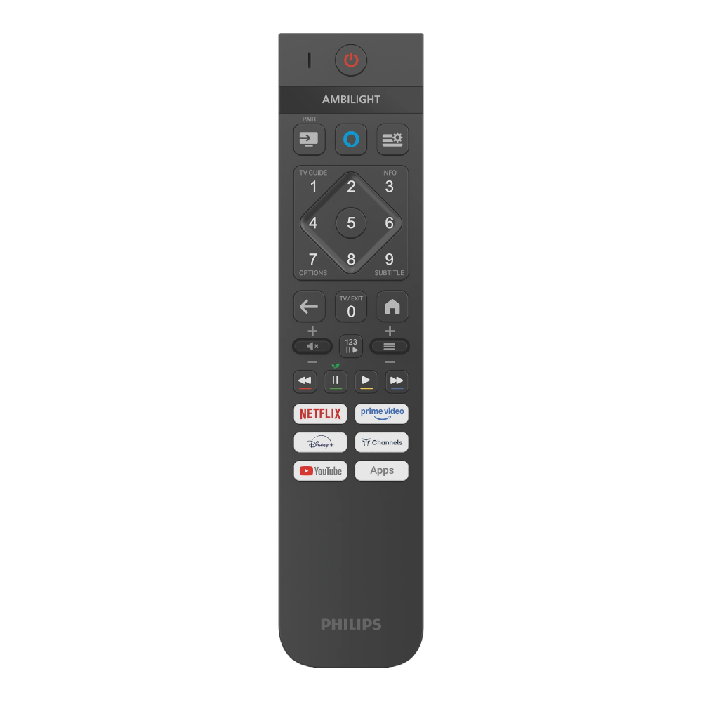 Телевізор 43", 4К QLED 60 Hz, Titan OS, 350 cd/m2,  Ambilight, sound 20W, Wi-Fi 802.11ac,Bluetooth 5. 43PUS8510/12