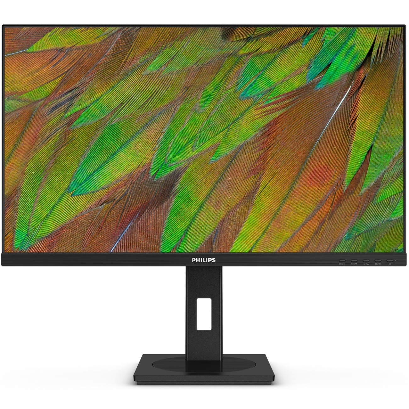 TFT 27" Philips 27B1N3800, 4K UHD, IPS, 2хHDMI, DP, USB-hub, HAS, Pivot, кол., чорний