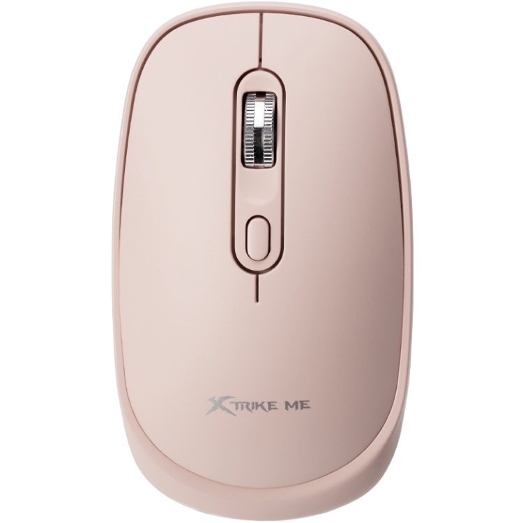 Мишка XTRIKE ME GW-119, бездротова Bluetooth+2.4G, 1600dpi., 4кн., Silent, Рожева