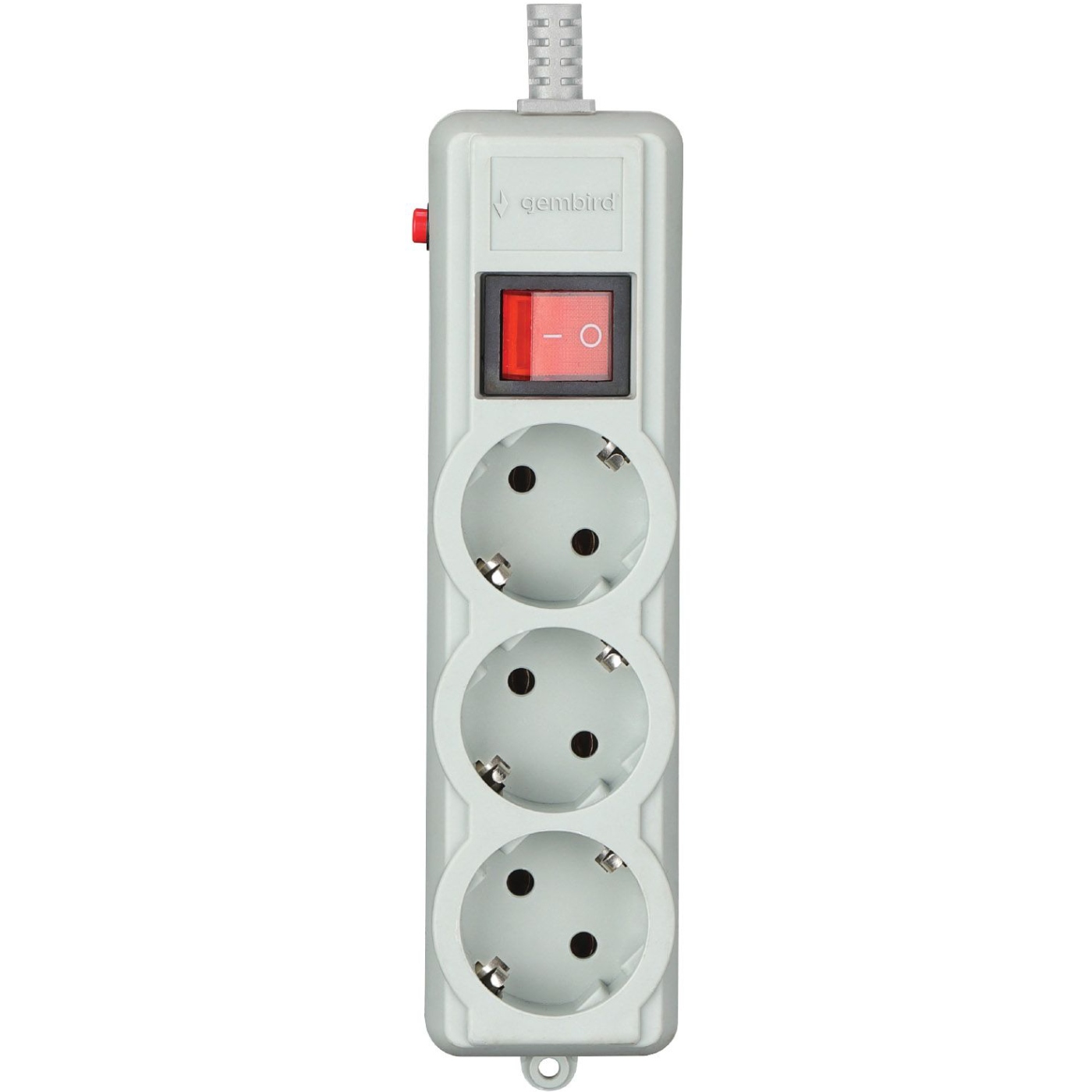 Power filtr 4.5м Gembird , 3 розетки, сірий, 220 В, 50 Гц, 16A
