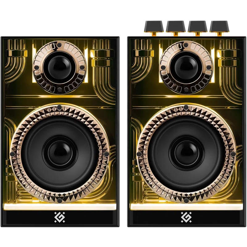 Акустична система 2.0 Defender Futuro, 20Вт Bluetooth/USB/TF/AUX, LED, чорна