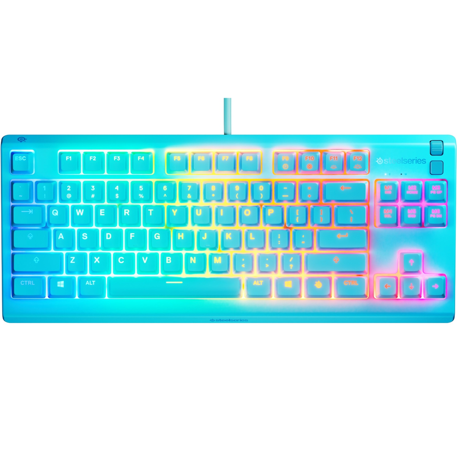 Клавіатура ігрова SteelSeries Apex 3 TKL UA  Aqua