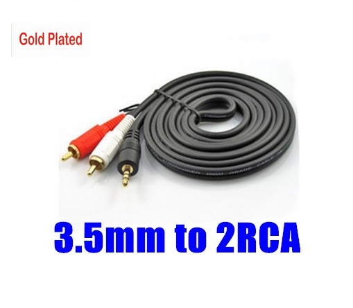 Кабель AUX Audio TRS - RCAx2 M/M 5.0м чорний