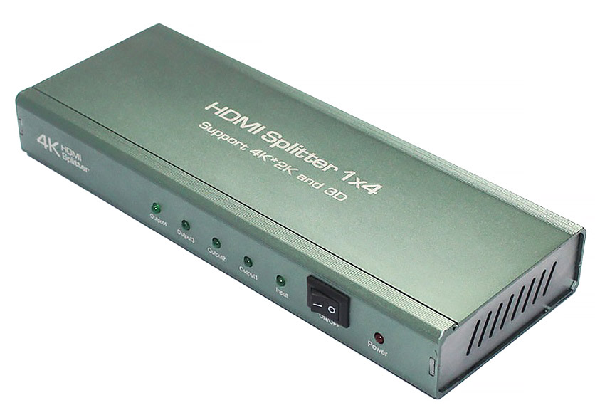 Відеорозгалужувач 4xHDMI v1.4a, 3D, 4K*2K