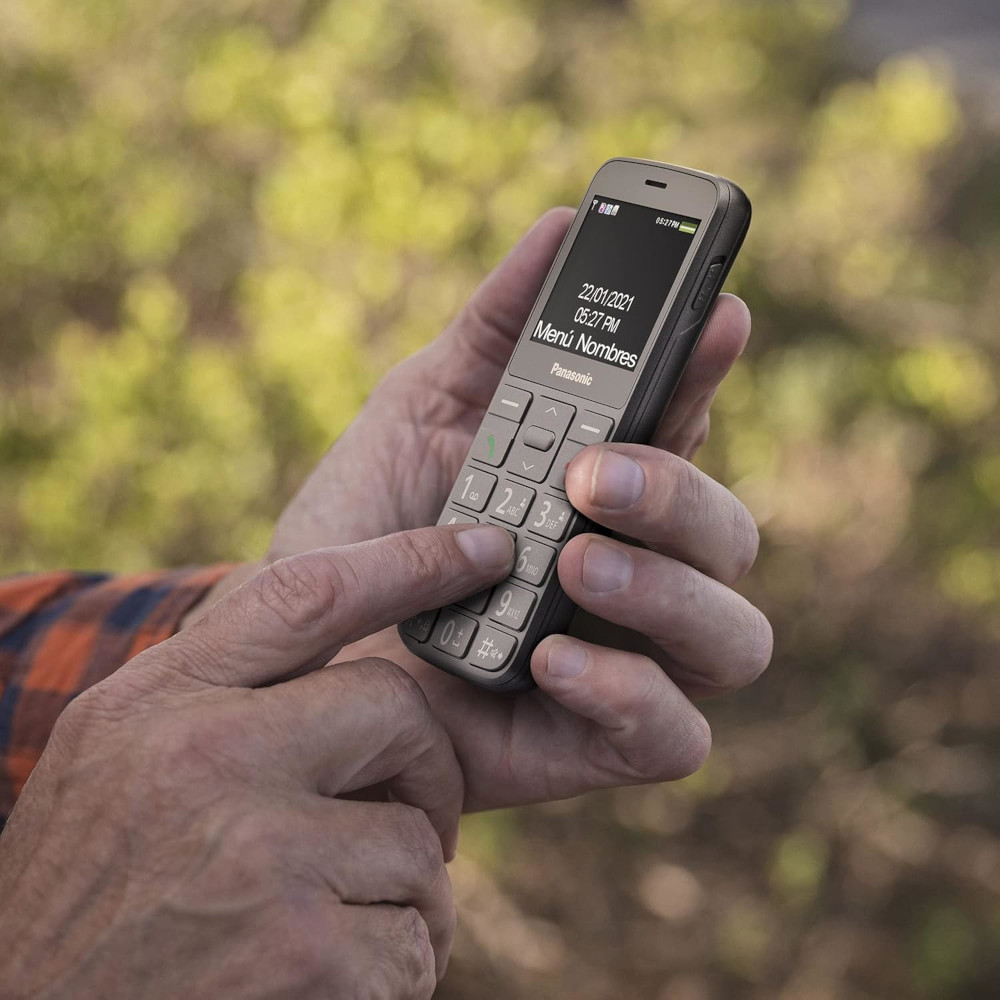 Мобільний телефон сірий KX-TU160EXG