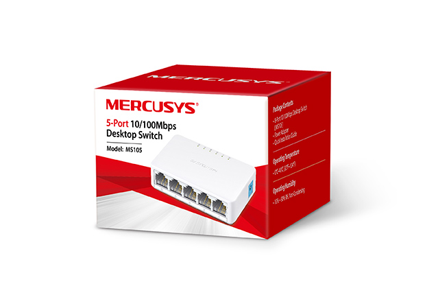 Комутатор 5 ports/10, 100 MBit/s MS105