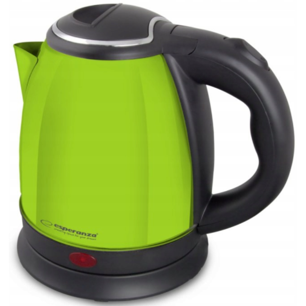 Електрочайник з нержавіючої сталі 1L, Green, 1350W , обмінна гарантія EKK128G Kettle Parana 1.0 L
