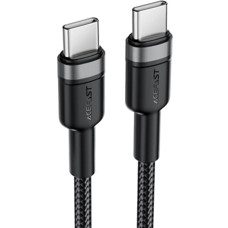 Кабель USB 2.0 Type-C M-M, 1.2 м, 60W aluminum alloy Black, C22-03 Acefast