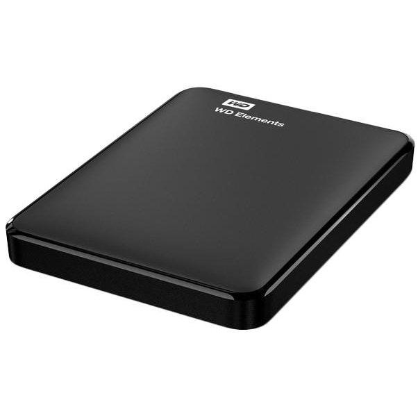HDD external, USB 3.0 1TB, WD 2,5" Elements Portable (WDBUZG0010BBK-WESN), чорний