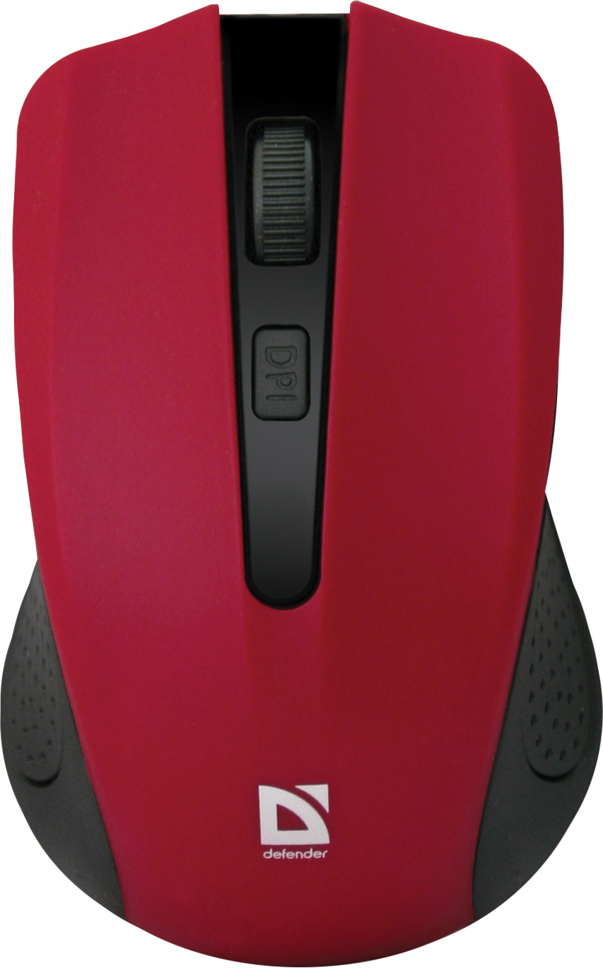 Мишка Defender Accura MM-935 бездротова, 4 кн. до 1600 dpi, червона