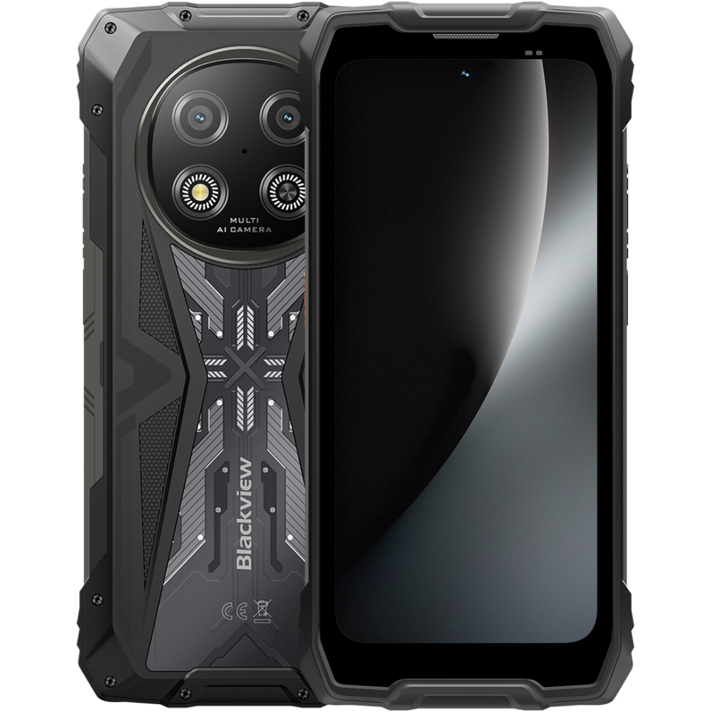 Смартфон Blackview ROCK 2 6.67" HD+ /8GB/256GB/ T8100 /15000mAh / 16+13Мп /IP69K/Black