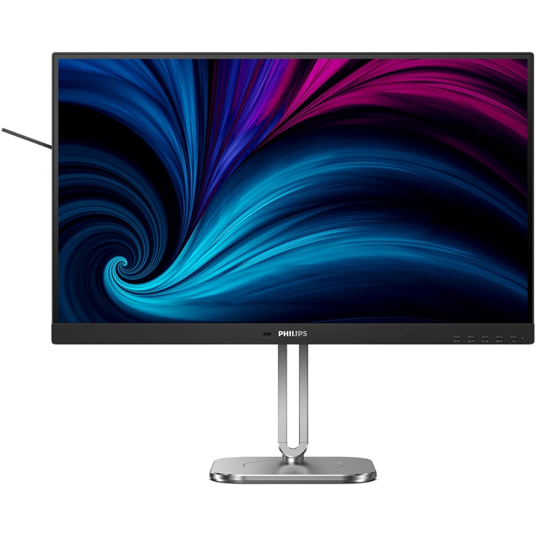 TFT 27" Philips 27B2N4500, QHD IPS,120Hz, 2xHDMI, DP, USB-hub, HAS, Pivot, кол., темно-сірий