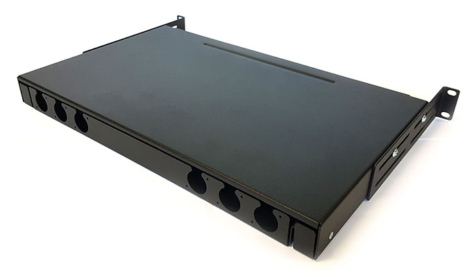Корпус оптичної панелі 1U, чорний RFR-00311-BK