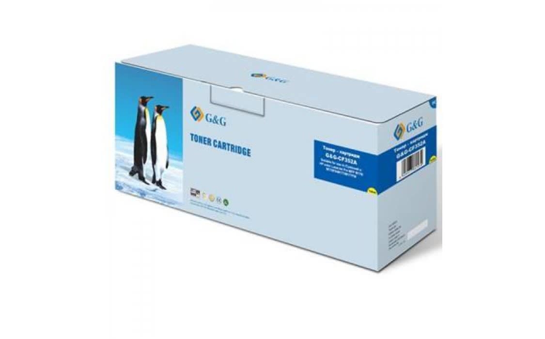 Тонер-картридж G&G для HP LaserJet M176n/M177fw аналог CF352A Yellow (G&G-CF352A)