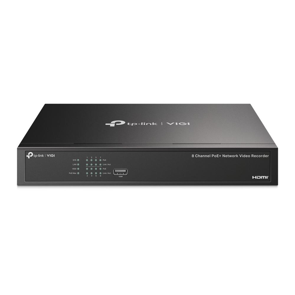 8-канальний мережевий відеореєстратор з PoE+ TP-Li nk, VIGI NVR1008H-8MP  VIGI NVR1008H-8MP