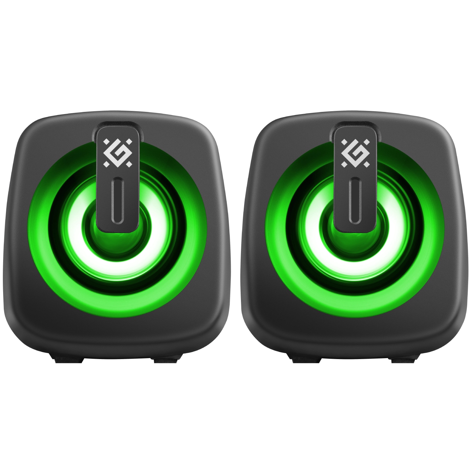 Акустична система 2.0 Defender J1, 6Вт, підсвітка, USB, чорна