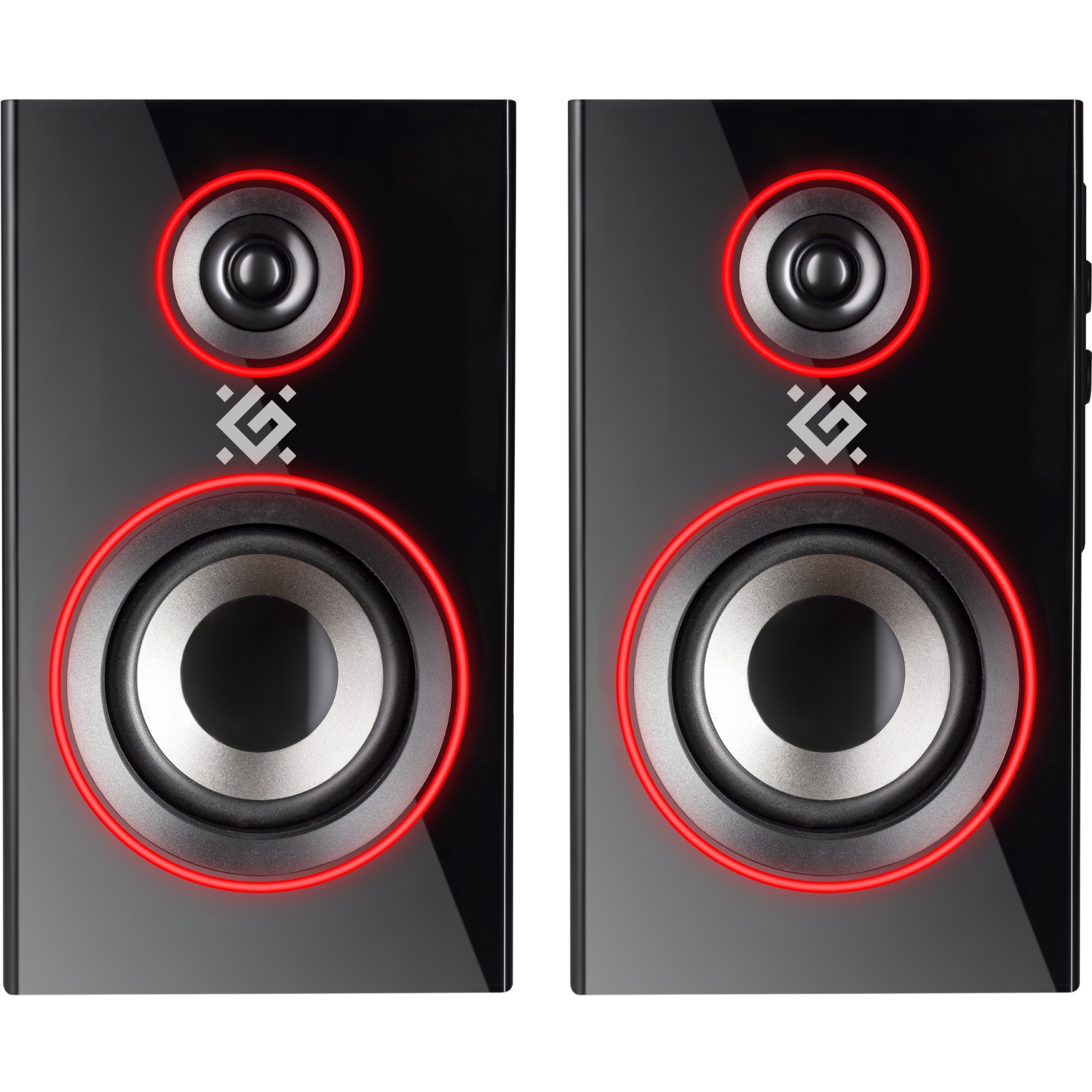 Акустична система 2.0 Solar 20 20Вт  Bluetooth 5.0+3,5мм, RGB підсвітка, чорна