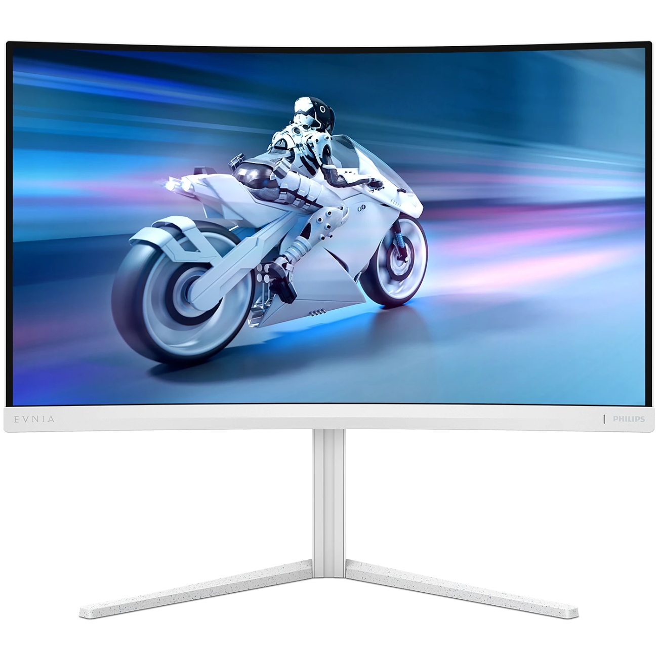 TFT 27" Philips 27M2C5501, QHD 2K, Fast VA, вигнутий, 180Гц, 2хHDMI, DP, HAS, білий