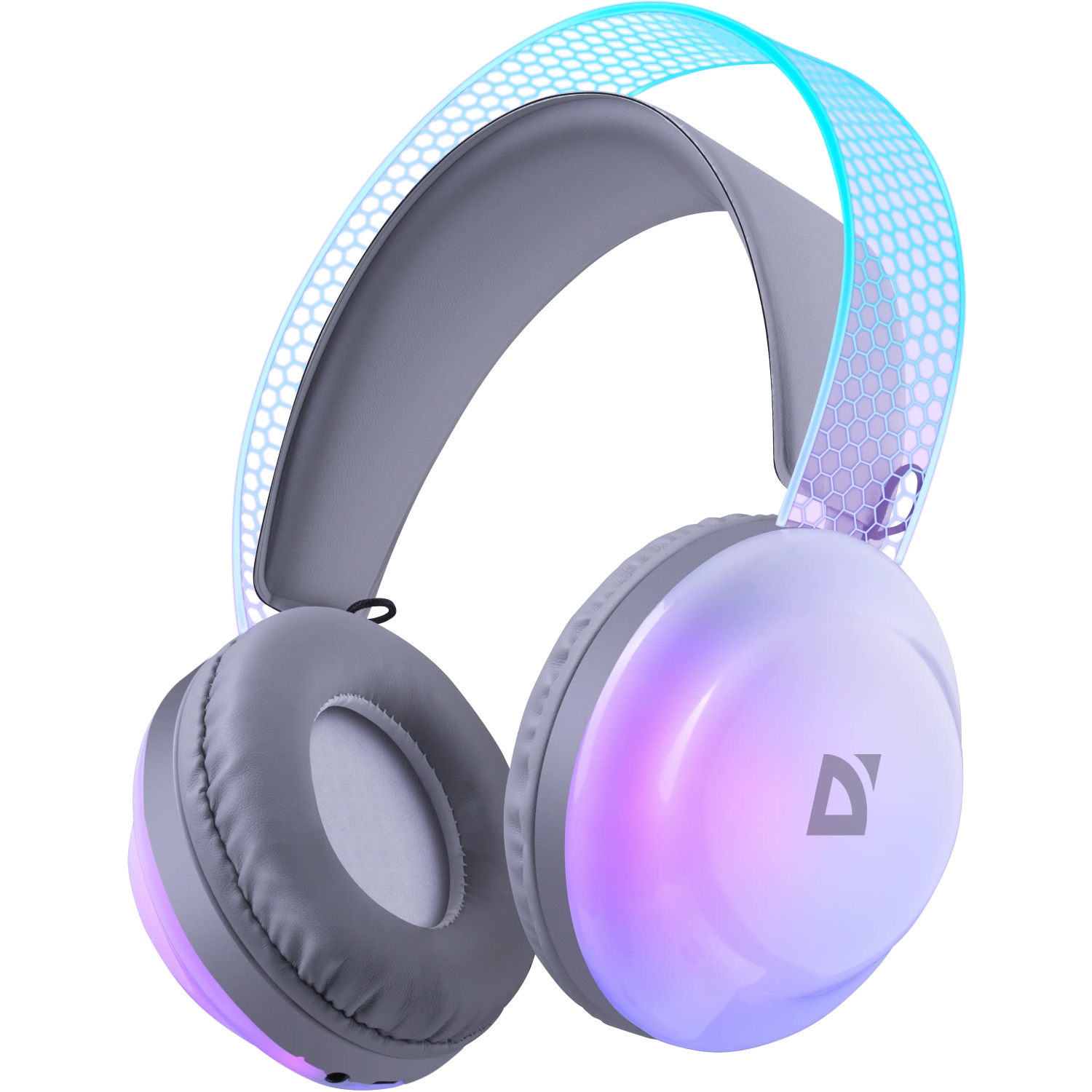 Гарнітура Defender FreeMotion B651 Bluetooth+3,5мм+USB-C, RGB White