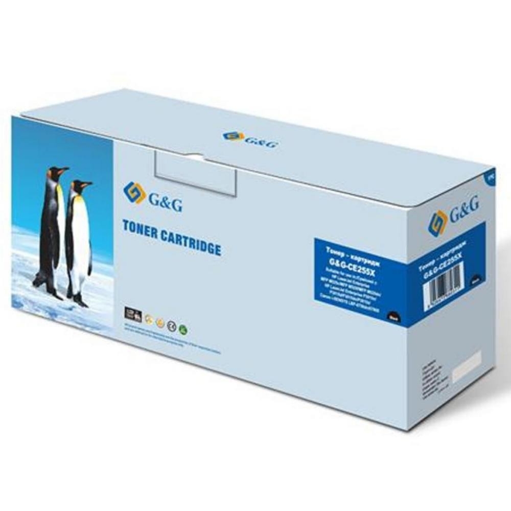 Тонер-картридж G&G для HP LaserJet P3015 CE255X Black (G&G-CE255X)