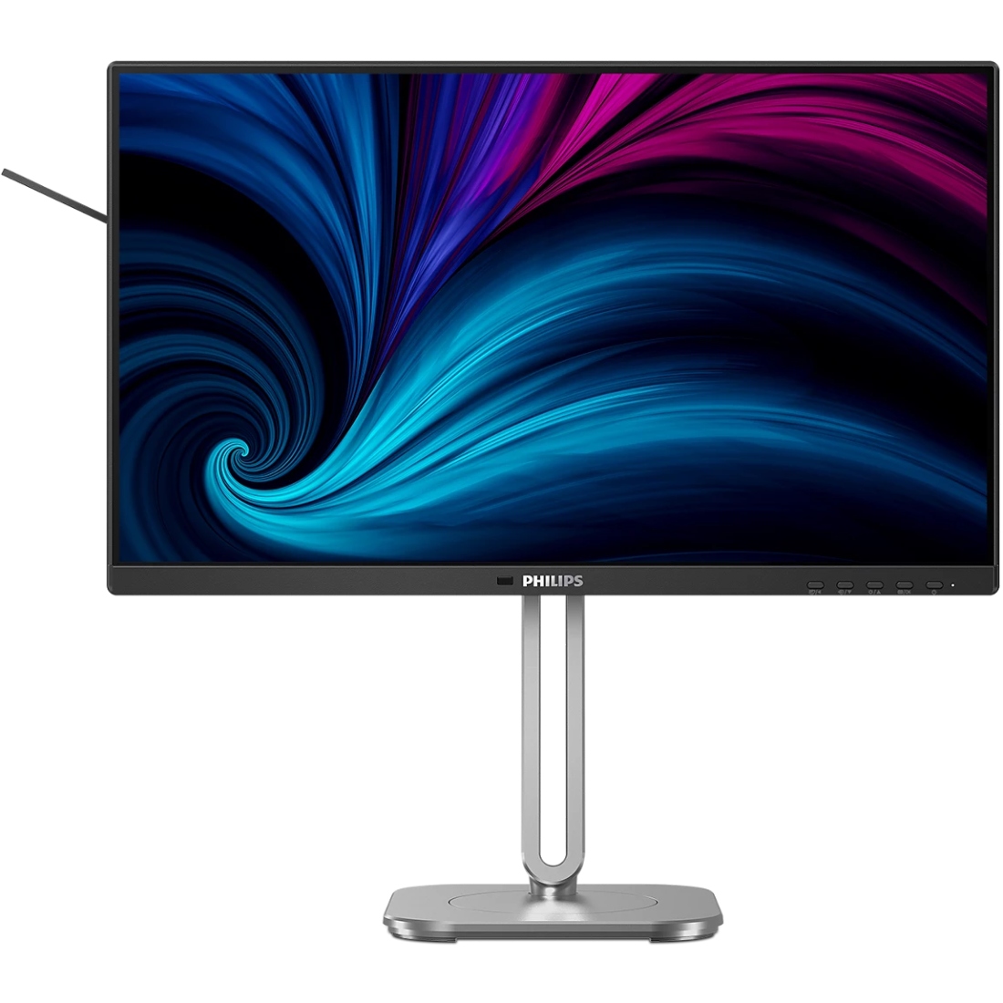 TFT 23.8" Philips 24B2U4301, IPS, 120Гц, HDMI, DP, USB-C, RJ-45, USB-hub,HAS,Pivot, кол.,темно-сірий