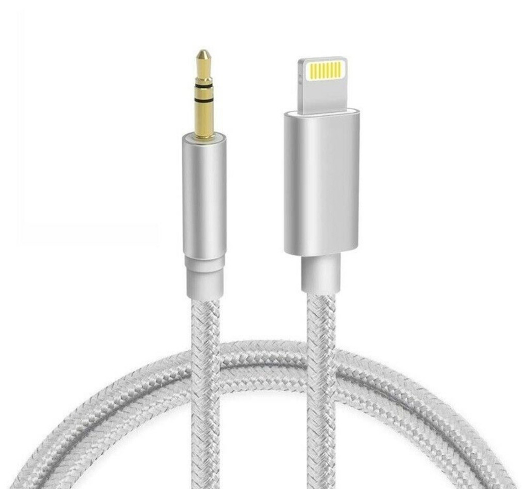 Кабель AUX Lightning - TRS Audio M/M 1м Silver