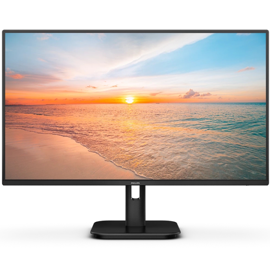 TFT 23.8" Philips 24E1N1200A, IPS, 120hz, VGA, HDMI, DP, колонки, чорний
