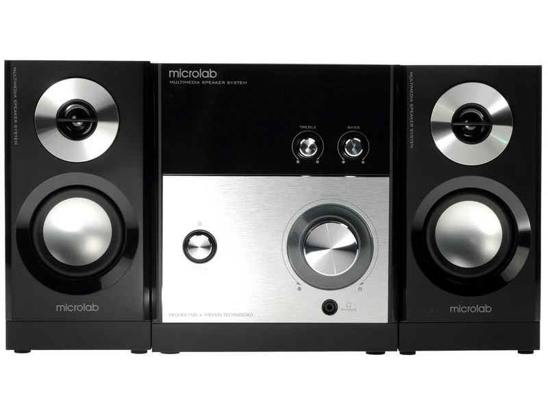 Акустична система 2.1 Microlab M-880, чорна з срібним