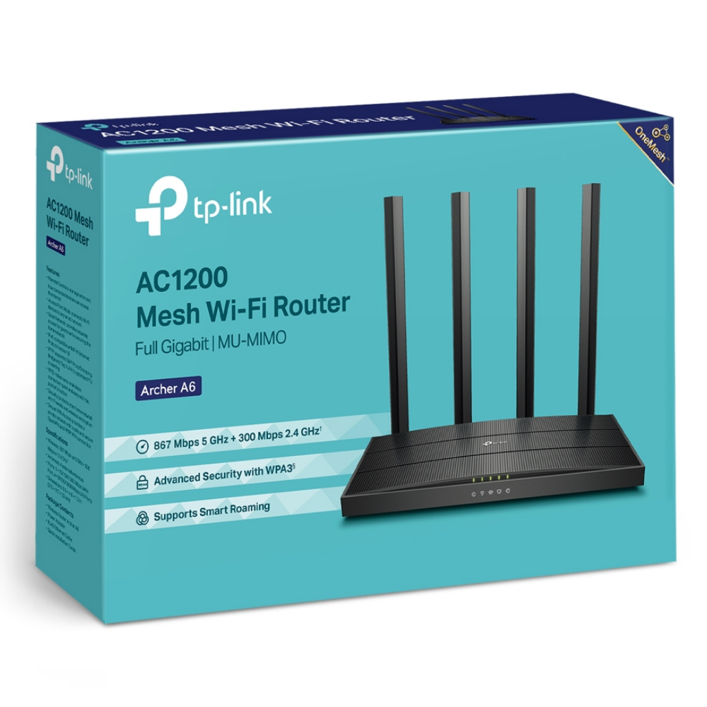 Бездротовий двухдіапазонний маршрутизатор TP-LINK Archer A6