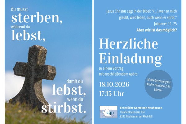 Konferenz: „Man muss sterben, während man lebt, um zu leben, wenn man tot ist.“