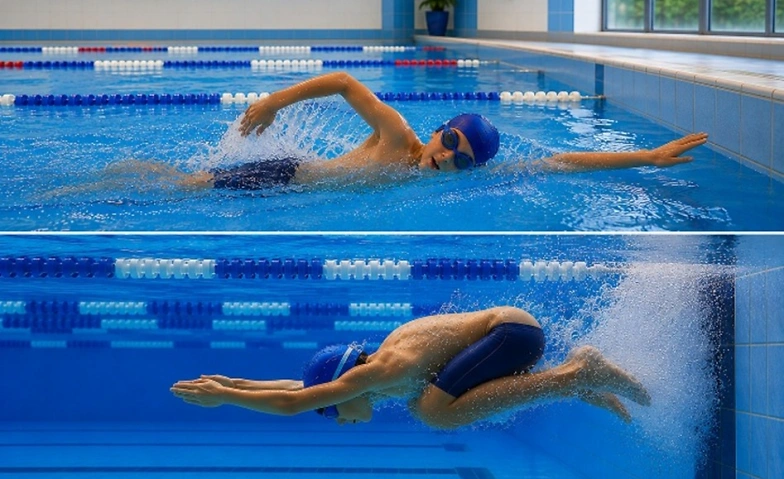 Entrenamiento de natación martes 18:15