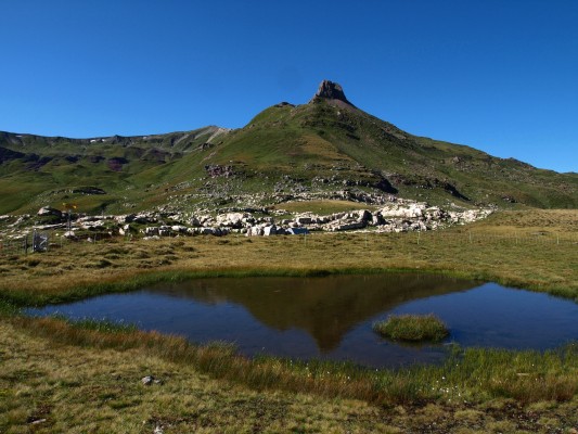Pierres de couleur dans le Flumserberge
