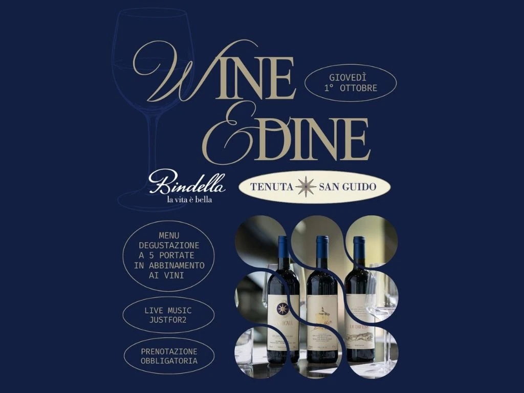 WINE & DINE WITH TENUTA SAN GUIDO - Delta Beach Lounge Ascona