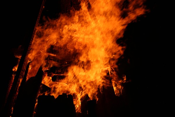 Winter fire Grimmialp