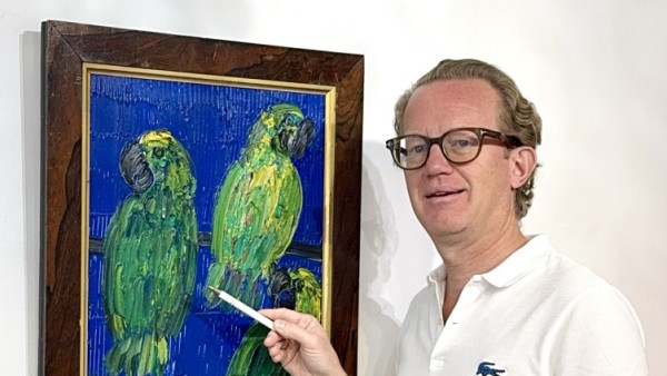 Hunt Slonem – Nuevas obras 2026 Conejos, Pájaros y Mariposas