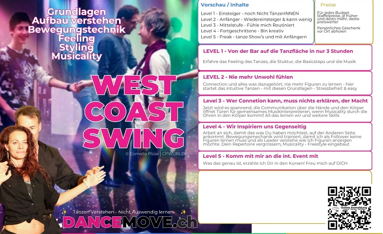 INTENSIV <WestCoastSwing> L1 - Einsteiger Paartanz Workshop