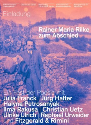 Literarische Soirée: Rainer Maria Rilke zum Abschied. Ein Fest der Poesie