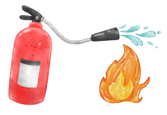 Machs Richtig! Feuer löschen
