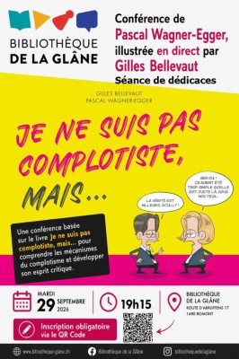 Bibliothèque de la Glâne | Conferencia – Conferencia y firma de libros