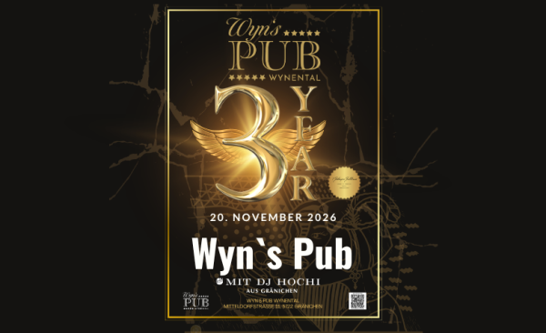 3 Jahre Wyns Pub mit DJ Hochi
