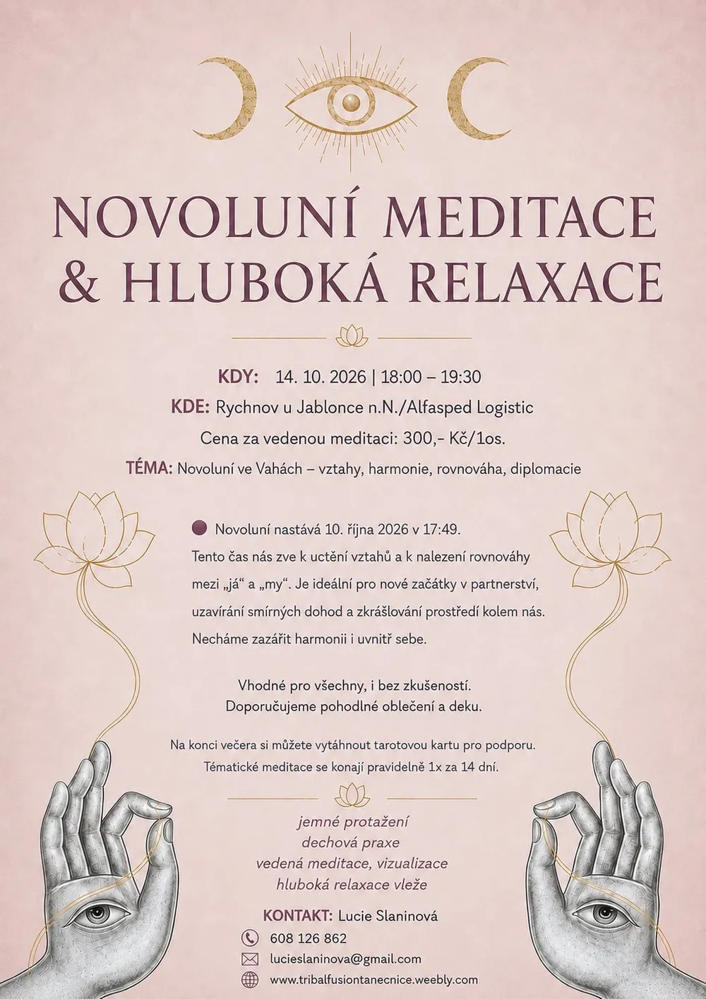 Meditation und tiefe Entspannung bei Neumond in Waage