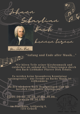 Écouter et apprécier J. S. Bach avec Pfr. Dirk Schulz