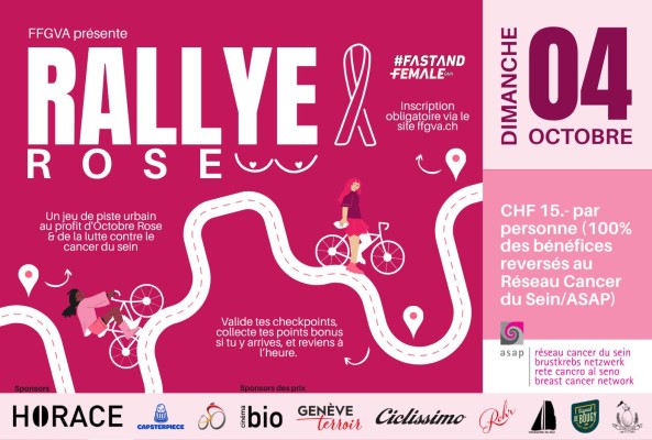 Rallye Rose : juego de pista ciclista solidario para Octubre Rosa