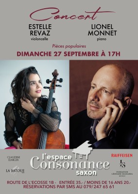 Estelle Revaz, Cello & Lionel Monnet, Piano