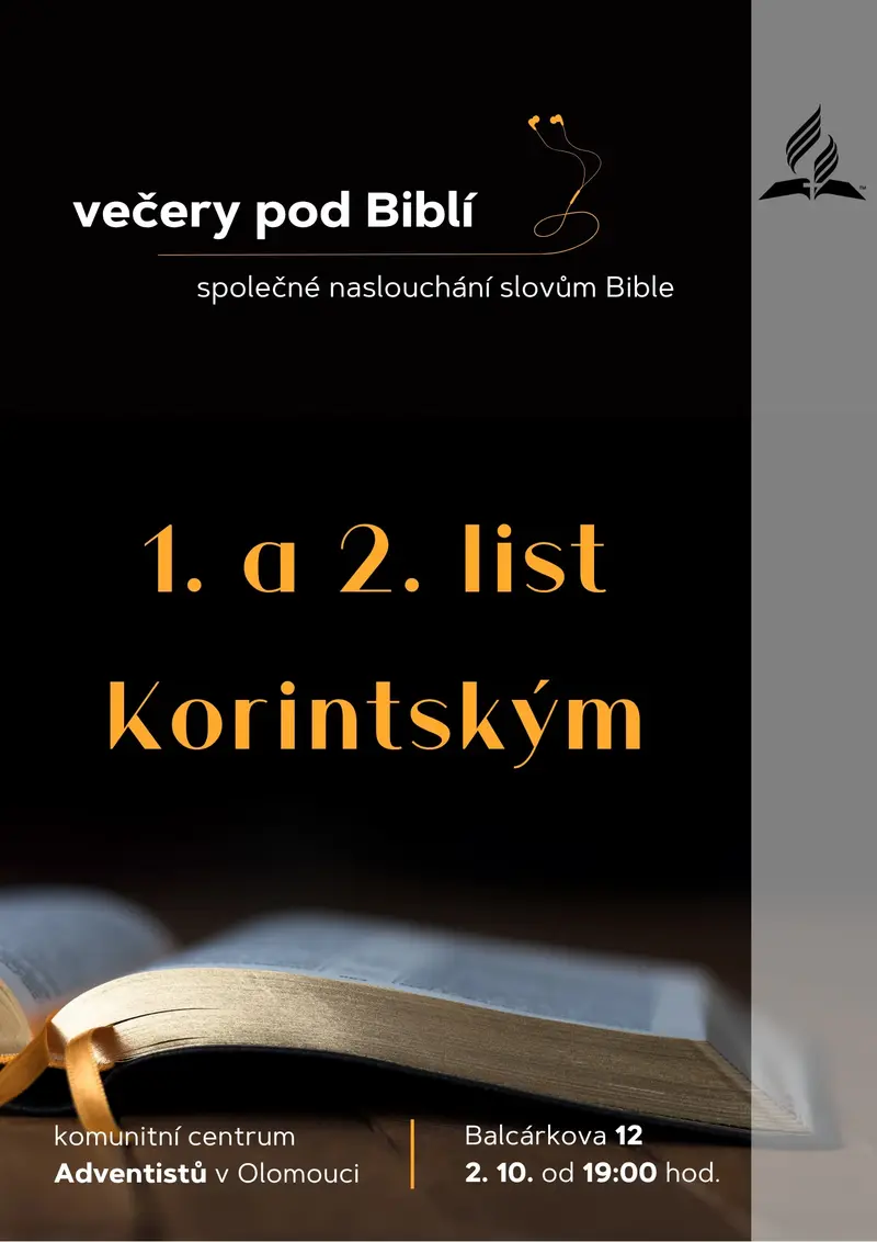 Večery pod Biblí – 1. a 2. kniha Korintským