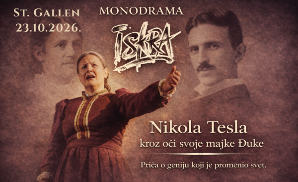 „ISKRA“ – Nikola Tesla kroz oči svoje majke Đuke St. Gallen
