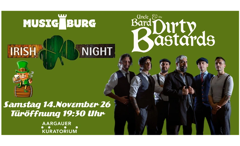 Noche Irlandesa con Uncle Bard & The Dirty Bastards