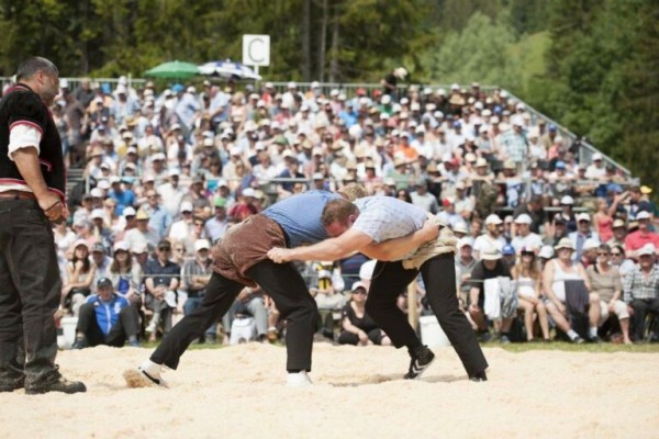 Alpine wrestling festival