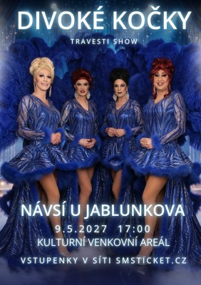 Spectacle de travesti Divoké Kočky à Návsí u Jablunkova